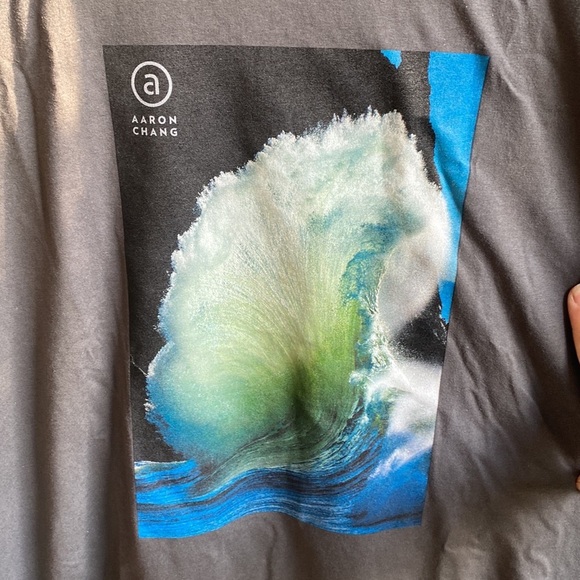 🏄🏻‍♂️🆕 Aaron Chang Art Print Waves Gallery T-shirt - Picture 2 of 6